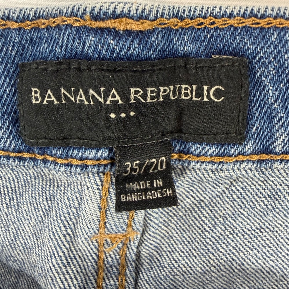 Banana Republic Womens Medium Wash Denim Shorts Size 20 Blue Stretch Jean Shorts - Picture 3 of 7